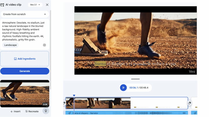 Creación de vídeos e imágenes con Google Vids