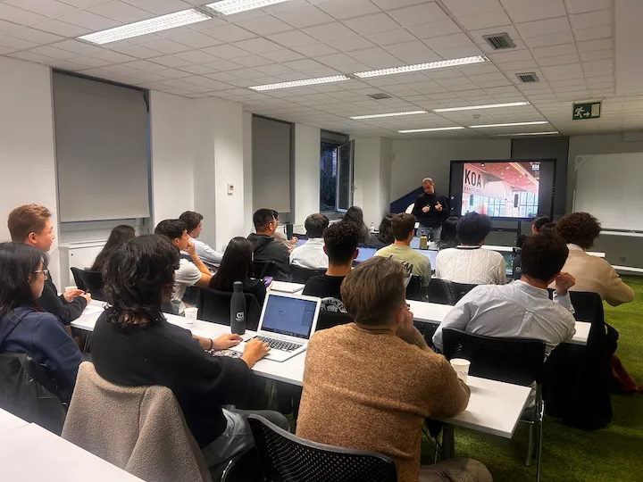 Fito Florensa en el Johan Cruyff Institute