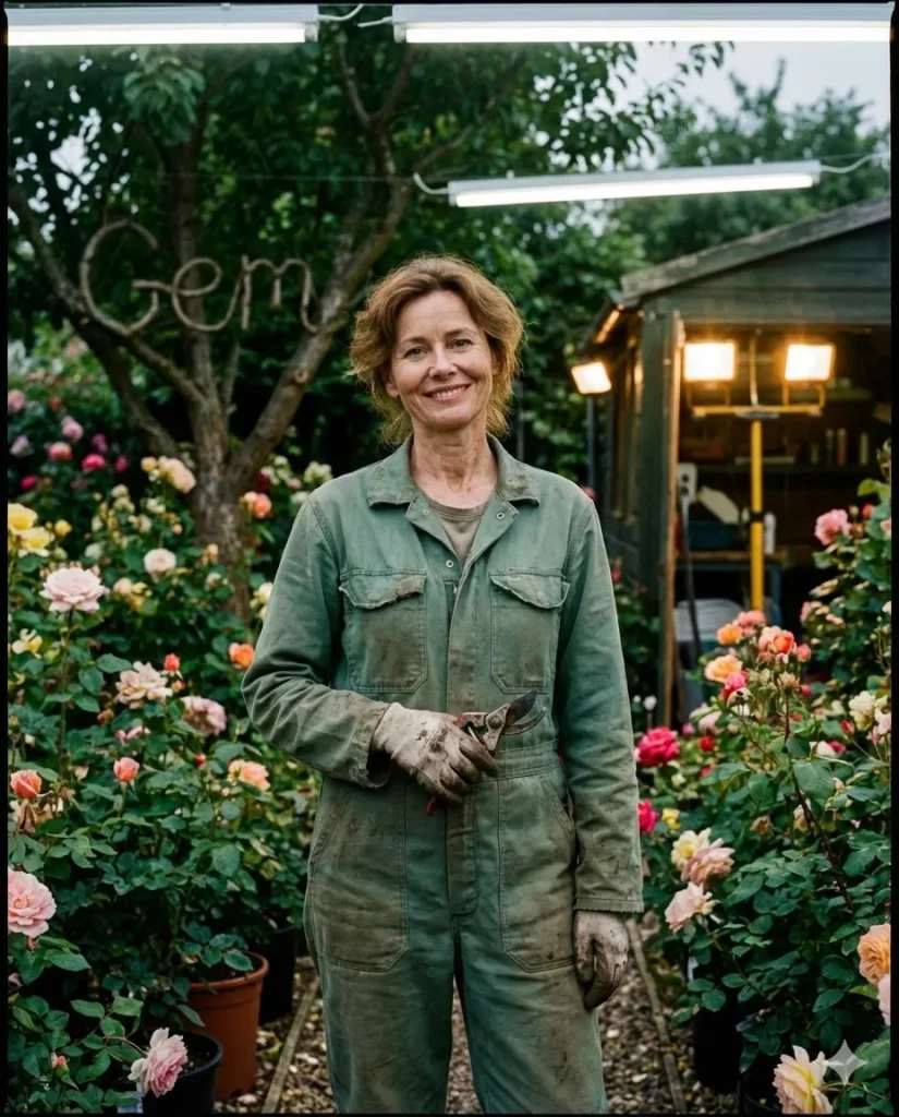 Ejemplo de consistencia de personajes en IA para storytelling visual: fontanera en estilo cinematográfico